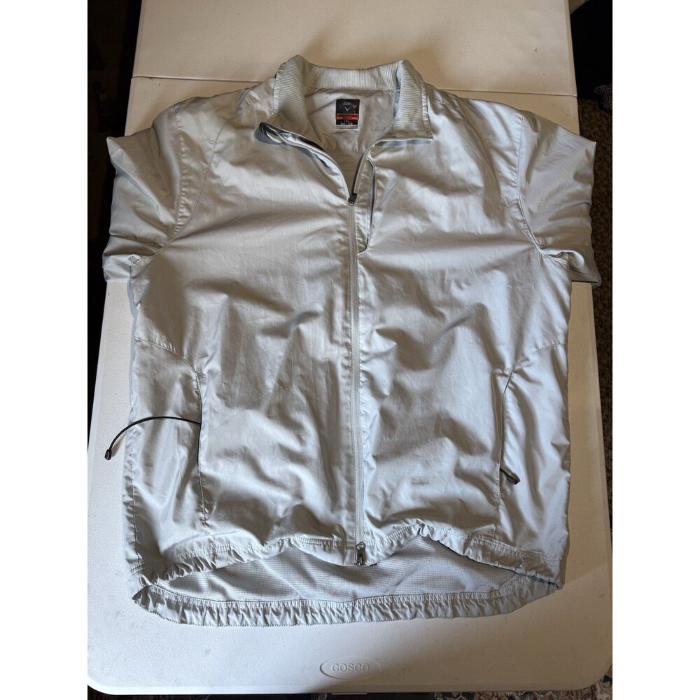 Callaway Weather Series Full Zip Golf Jacket Men's XXL LightGray Lined Polyester